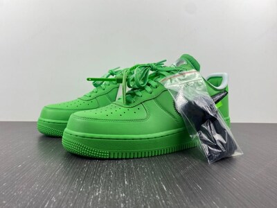 Off White x Nike Air Force 1 Low Light Green Spark Metallic Silver MakerPlace by Michaels